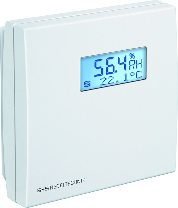 Raumfeuchte- und Temperaturfühler HYGRASGARD RFTF-I LCD, mit LCD-Anzeige, mit Metall-Sinterfilter - S+S Regeltechnik