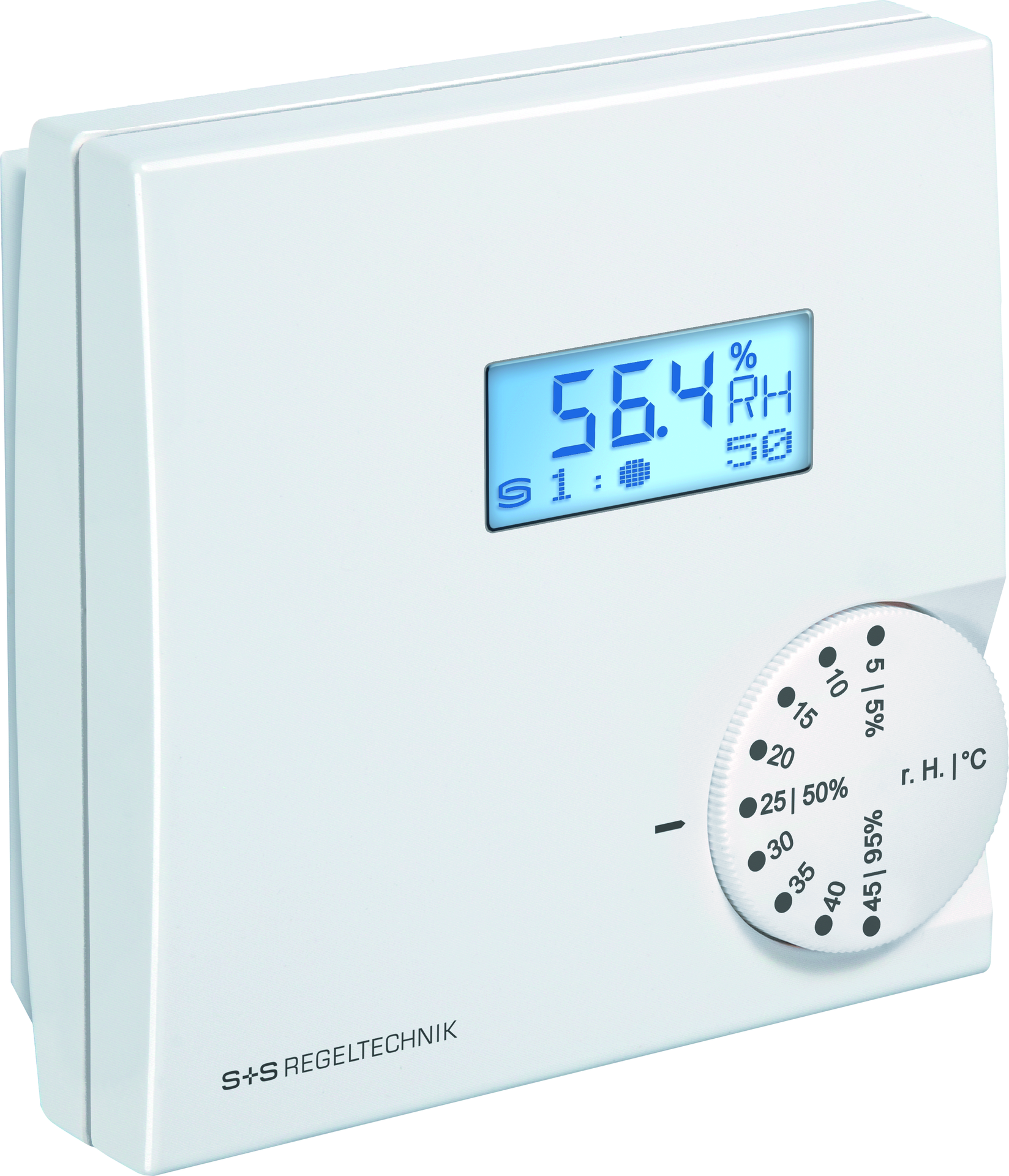 Raum-Hygrothermostat HYGRASREG RHT-30W LCD, mit LCD-Anzeige - S+S Regeltechnik