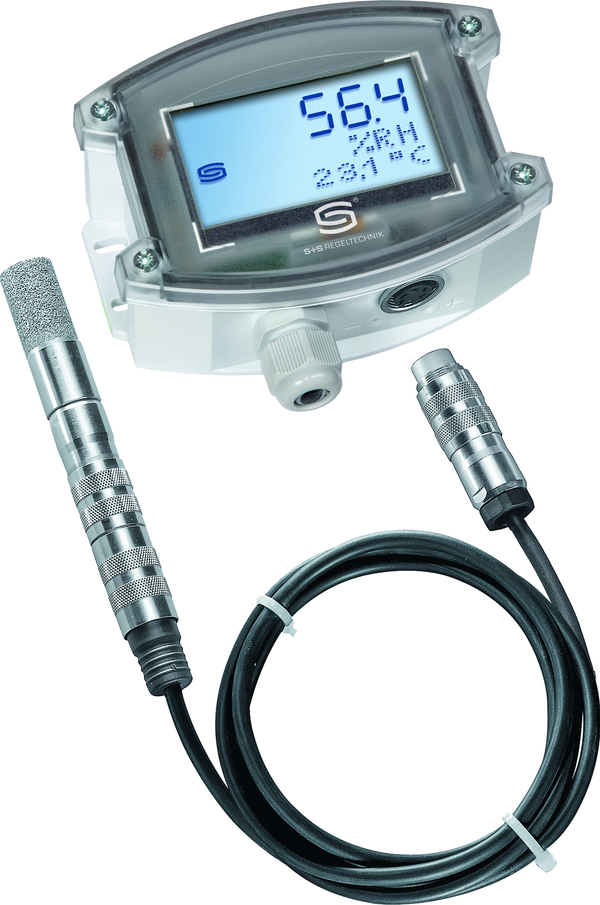 HYGRASGARD RPFTF-25-I LCD, mit LCD-Anzeige, mit Metall-Sinterfilter - S+S Regeltechnik