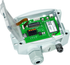 HYGRASGARD RPFTF-20-wModbus LCD, mit geöffneter Abdeckung und LCD-Anzeige, mit Sinterfilter - S+S Regeltechnik