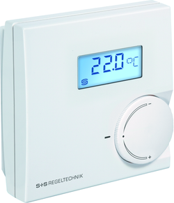 Raumtemperaturmessumformer THERMASGARD RTM1-Modbus P LCD, mit LCD-Anzeige - S+S Regeltechnik
