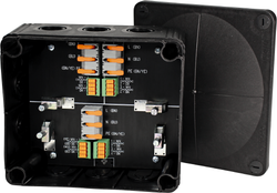 Verteiler für Hybridkabel powerIO®-Line Power IO-Hub - S+S Regeltechnik