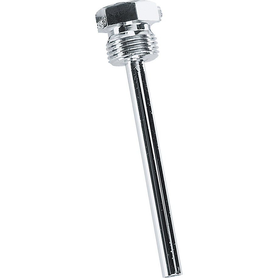 Tauchhülse aus Messing vernickelt Tauchhülsen TH-MS/VA TH-MS NPT 12in - S+S Regeltechnik