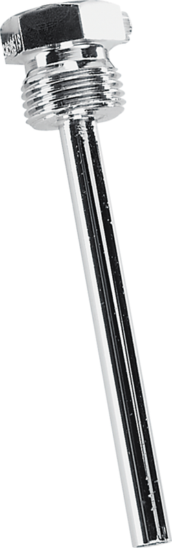 Tauchhülse aus Messing vernickelt Tauchhülsen THR-08-MS/VA THR-MS-08/150 - S+S Regeltechnik