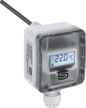 Temperatur­mess­umformer mit Display und Schutzrohr