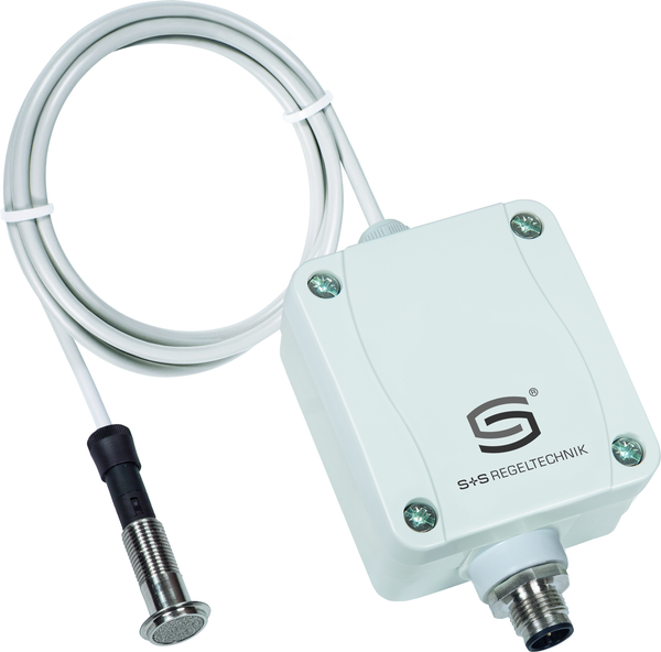 HYGRASGARD VFF-U, mit geöffneter Abdeckung, mit Metall-Sinterfilter - S+S Regeltechnik