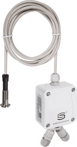Vitrinen-Feuchte- und Temperaturfühler HYGRASGARD VFTF-Modbus, mit Metall-Sinterfilter - S+S Regeltechnik